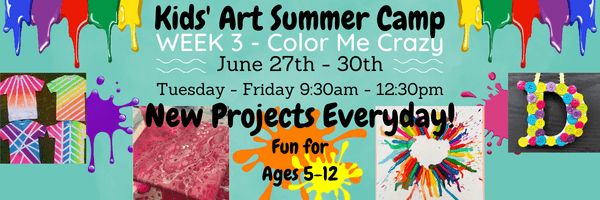 Kids Art Summer Camp - Week 3 - Color Me Crazy