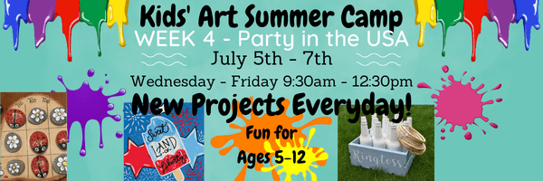 Kids Art Summer Camp - Week 4 - Party in the USA